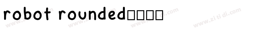 robot rounded字体转换